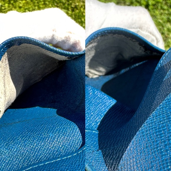 Preloved Louis Vuitton Blue Epi Compact Wallet - Picture 9 of 10